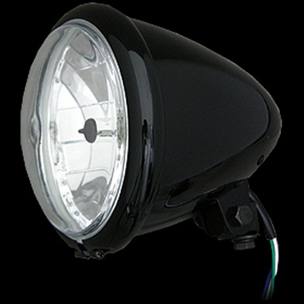 ネオファクトリー 5-3/4インチ バレットヘッドライト H4 ブラック 008332 WO店 13,575円
