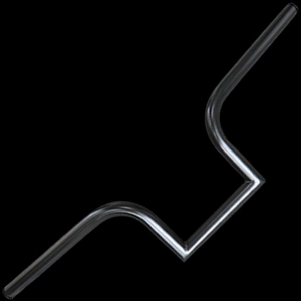 ネオファクトリー 6.5インチ ストリート バーハンドル ヘコミ無し 黒 WO店