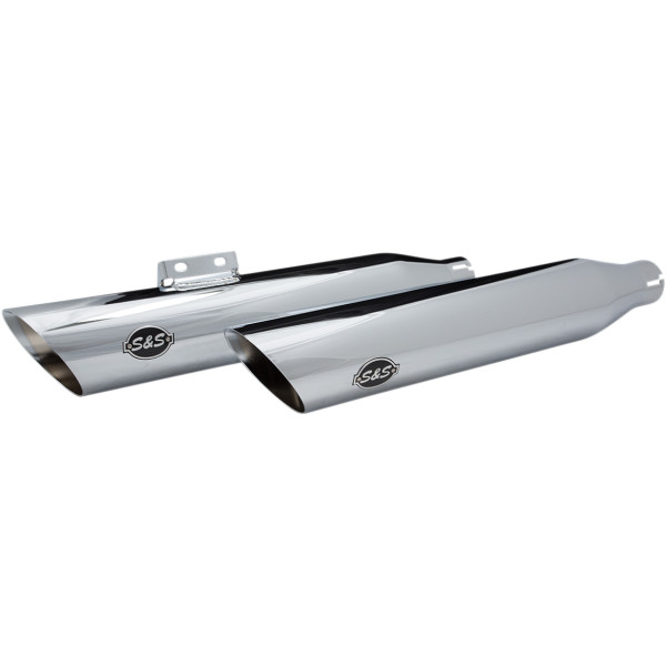 S&amp;Sサイクル S&amp;S Cycle スリップオンマフラー スラッシュカット FLFB/FLSL クローム 1801-1355 WO店