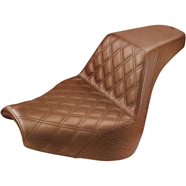 サドルメン Saddlemen シート Step Up FXBR Front LS ブラウン 0802-1170 WO店