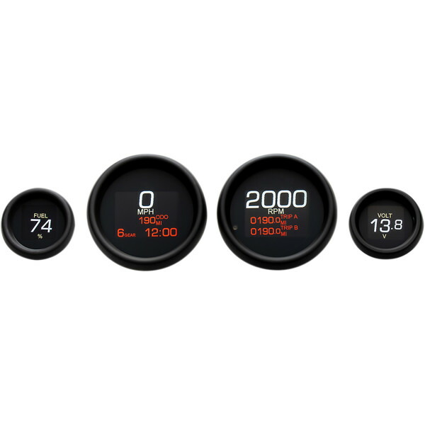 ダコタデジタル Dakota Digital 4ゲージMLXシリーズキット 04年-13年 FLHT 黒 WO店の通販は