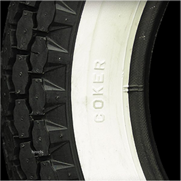 コッカータイヤ COKER TIRE ベック 5.00-16タイヤ 2inホワイトウォール