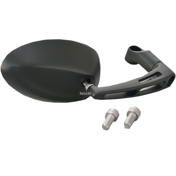 デイトナ パラレルミラー オーバル ブラストブラック左右セット パラレルミラー オーバル 左用 ブラストブラック（新保安基準