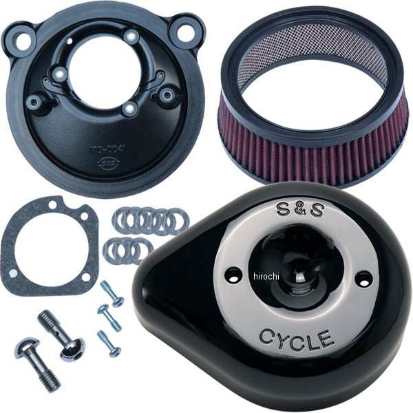 S&Sサイクル S&S Cycle ステルスティアドロップ エアクリーナーキット 07年以降 スポーツスターファミリー 黒 WO店の通販は