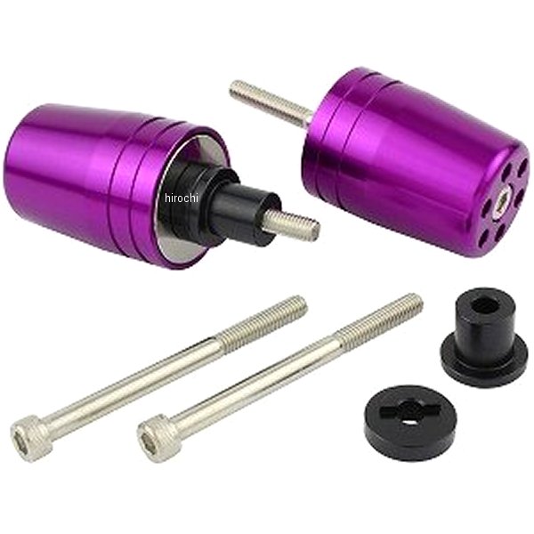 ポッシュ POSH ウルトラヘビー バーエンド M6 カワサキ用 ブルーベリー WO店