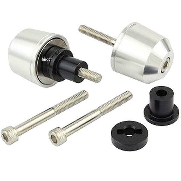 ポッシュ POSH ミドルウエイトバーエンド M6 カワサキ用 シルバー WO店