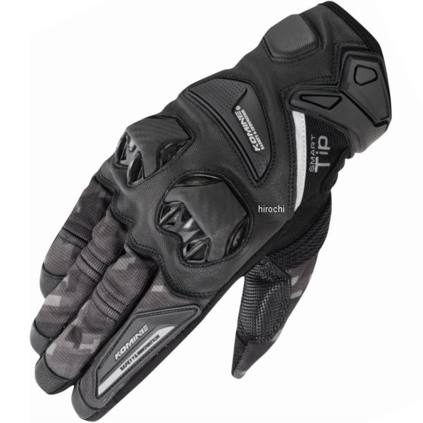 GK-234 コミネ KOMINE 春夏モデル プロテクトレザーメッシュグローブ プレイドブラック Mサイズ 4573325758483 WO店 4,813円