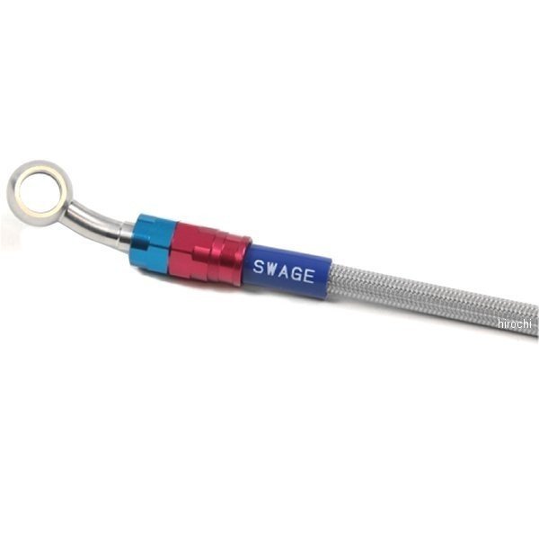 スウェッジラインプロ リアブレーキホースキット 18年-19年 CB125R 赤/青 クリア WO店