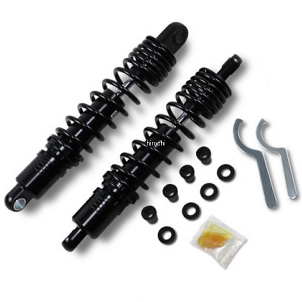 DRAG ショック 85年-03年 XL/FXR 13.5インチ(343mm) 硬め 調整可能 黒 WO店の通販は