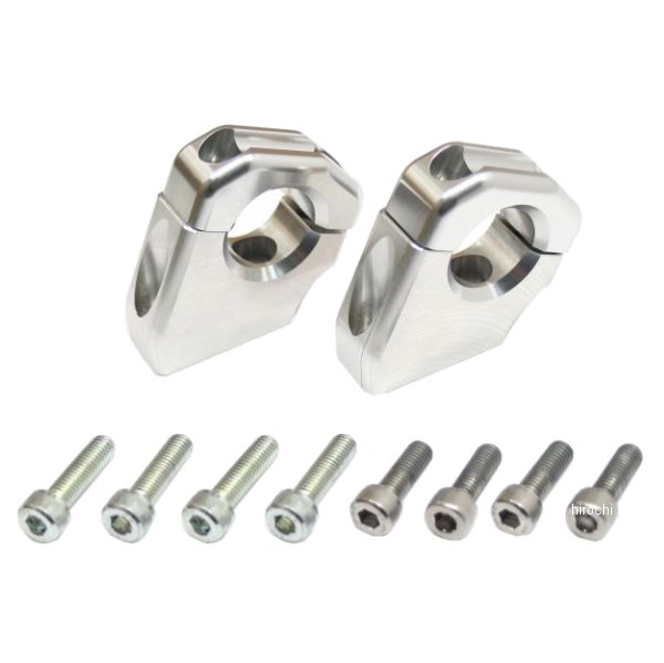 アクティブ ACTIVE φ28.6 ハンドル ポスト 2穴 M8×P1.25 シルバー WO店