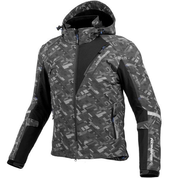 JK-579 コミネ KOMINE 秋冬モデル プロテクト ソフトシェルウインターパーカー プレイドブラック WMサイズ 4573325768819 WO店