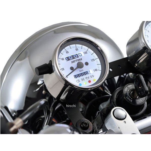 デイトナ 機械式スピードメーター φ60 LED照明 140km