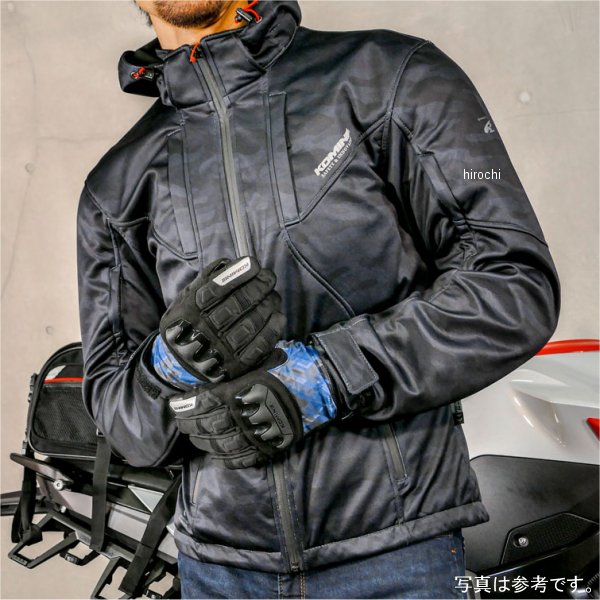 JK-602 コミネ KOMINE 秋冬モデル P S-SHELL S パーカー ネオ 黒/カモ Mサイズ 4573325765641 WO店_4