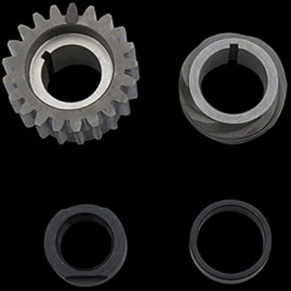 33-4180 S&amp;Sサイクル S&amp;S Cycle ピニオンシャフト ギア キット 77年-89年 BigTwin ブラック 014315 WO店