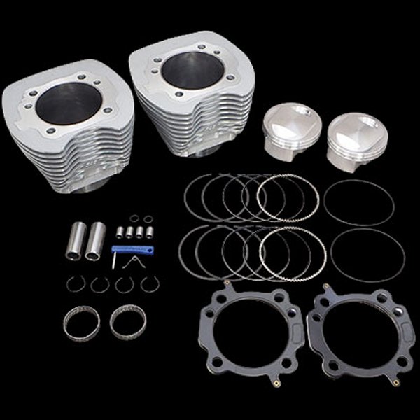 910-0596 S&Sサイクル S&S Cycle サイドワインダー シリンダー キット 99年-06年 BigTwin 100cu シルバー 020478 WO店