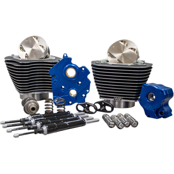 S&S 107to124パワーパック チェーン コントラスト+Bkロッド水冷M8 WO店