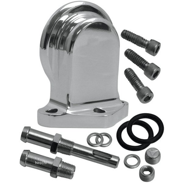 S&S ビレットオイルフィルターブラケット クローム 99年-06年 ビッグツイン WO店