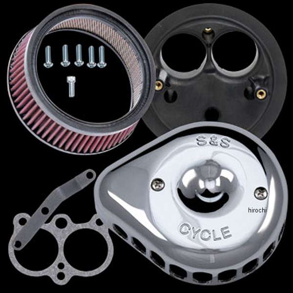 S&S ステルスエアクリーナーキット ミニティアドロップ クローム XG750A WO店