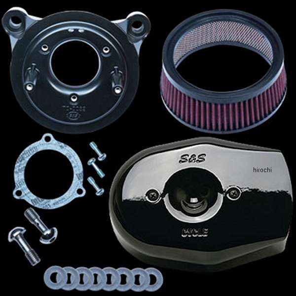 S&S ステルスエアクリーナーキット トリビュート08年以降 ストットルバイワイヤ ブラック 170-0597 WO店