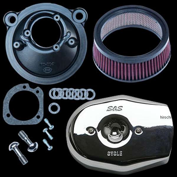 S&S ステルスエアクリーナーキット トリビュート 01-17TC クローム 170-0596 WO店の通販は