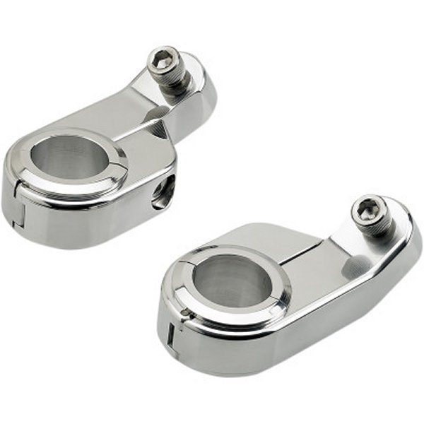 ビルトウェル Biltwell 1in&amp;1-1/4in用アングルスピードメータークランプ クローム 6903-105 WO店
