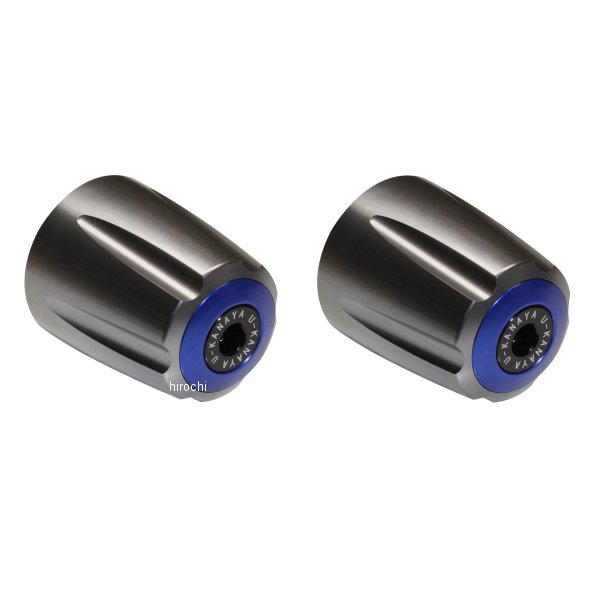 ユーカナヤ U-KANAYA アルミビレットハンドルバーエンド グルーヴタイプ ヴェルシスX250 チタン/青 BEGVTI-KA73-BL WO店の通販は
