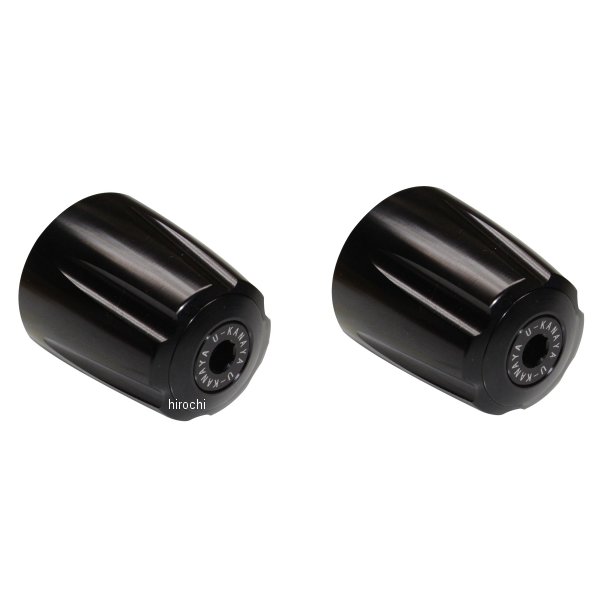 ユーカナヤ U-KANAYA アルミビレットハンドルバーエンド グルーヴタイプ マジェスティS155/SMAX155 黒/黒 BEGVBK-YA045-BK WO店 6,864円