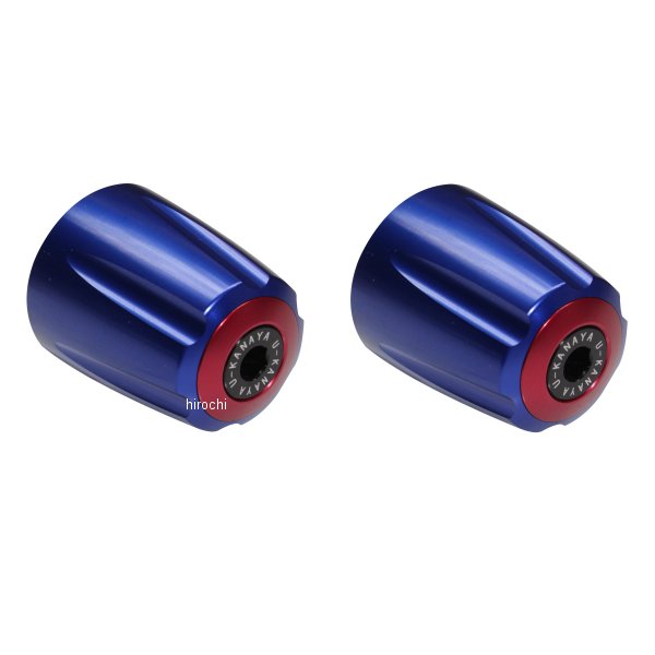 ユーカナヤ U-KANAYA アルミビレットハンドルバーエンド グルーヴタイプ MT-10/MT-10SP 青/赤 BEGVBL-YA047-RD WO店 6,864円