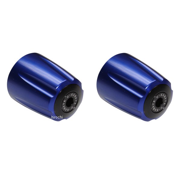 ユーカナヤ U-KANAYA アルミビレットハンドルバーエンド グルーヴタイプ XMAX 青/黒 BEGVBL-YA049-BK WO店の通販は 5,205円