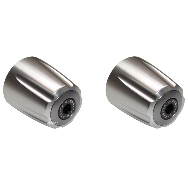 ユーカナヤ U-KANAYA アルミビレットハンドルバーエンド グルーヴタイプ マジェスティS155/SMAX155 シルバー/チタン BEGVSV-YA045-TI WO店 6,864円