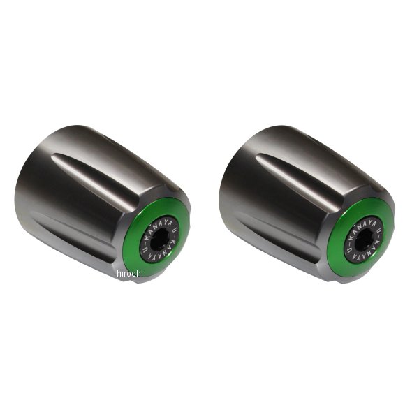 ユーカナヤ U-KANAYA アルミビレットハンドルバーエンド グルーヴタイプ ZZR400 チタン/緑 BEGVTI-KA29-GR WO店の通販は 5,320円