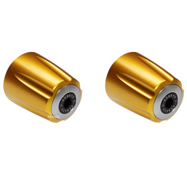 ユーカナヤ U-KANAYA アルミビレットハンドルバーエンド グルーヴタイプ NIKEN ナイケン ゴールド/シルバー BEGVGD-YA050-SV WO店