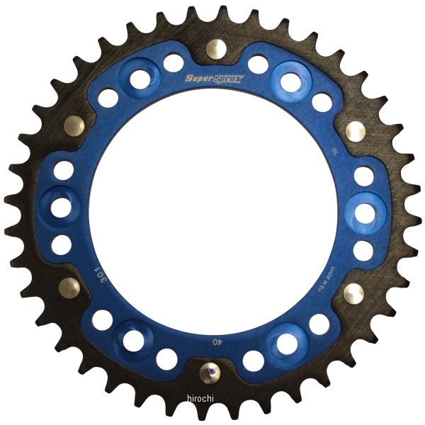 スーパースプロックス SUPERSPROX リアスプロケット ステルス 301-40T 青 WO店の通販は