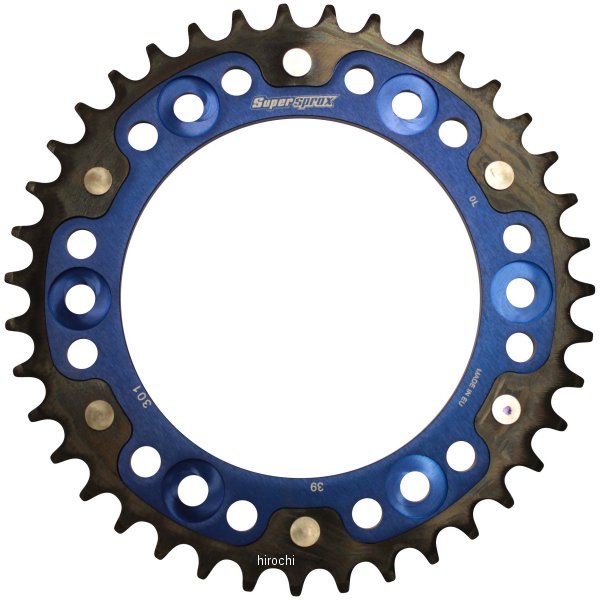 スーパースプロックス SUPERSPROX リアスプロケット ステルス 301-39T 青 WO店