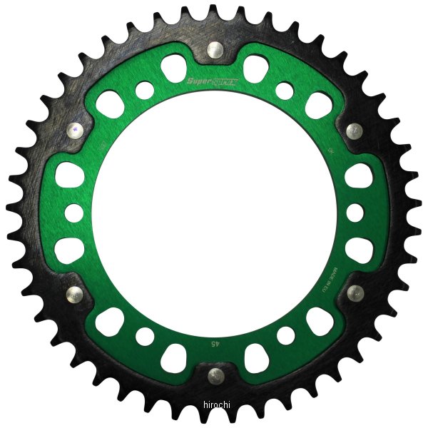 スーパースプロックス SUPERSPROX リアスプロケット ステルス 502-45T 緑 WO店の通販は 8,821円