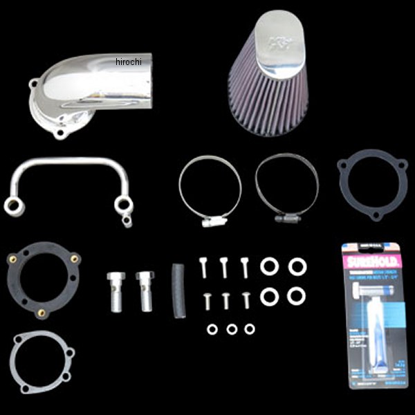 63-1126P K&N エアーチャージャー スムース 07年-17年 XL クローム HD店 K\u0026N エアーチャージャー スムース 07-17yXL 黒 63-1126P ハーレー