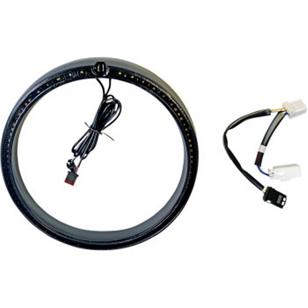 カスタム ダイナミクス LED トリムリング ウインカー機能付 06年-13年 黒 2001-2311 WO店