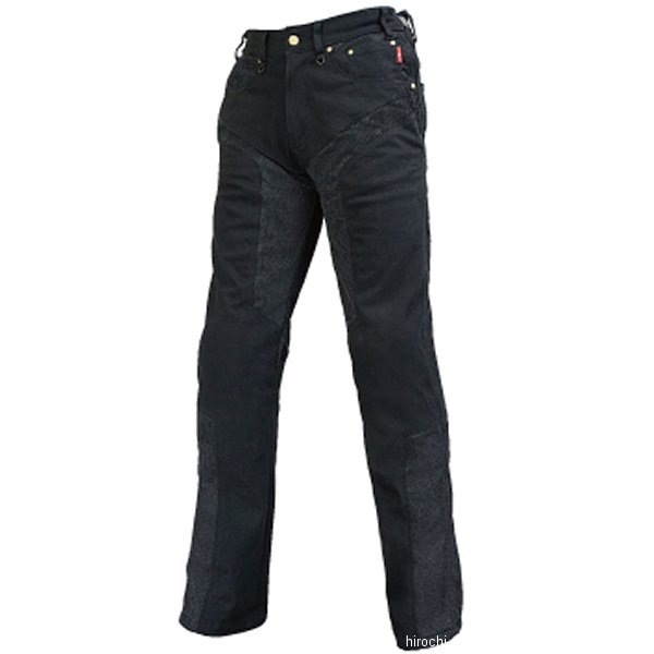 ラフ&ロード 春夏モデル ハーフメッシュストレッチブラックデニムパンツLF 黒 MWショートサイズ RR7509LFBK-S2 WO店