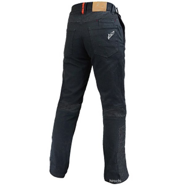ラフ&ロード 春夏モデル ハーフメッシュストレッチブラックデニムパンツLF 黒 MWショートサイズ RR7509LFBK-S2 WO店_1