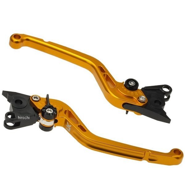 ユーカナヤ U-KANAYA アルミ削り出しビレットレバーセット Rタイプ可倒式 17年-19年 GSX-S125 ゴールド SU058-126-0702 WO店