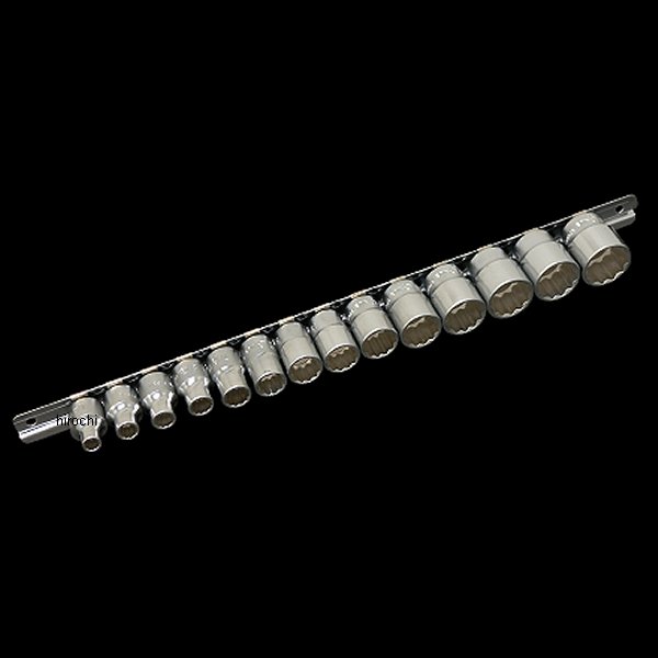 ジーニアスツールズ Genius Tools インチソケットセット 3/8差込角 12角 クローム 005970-NF WO店