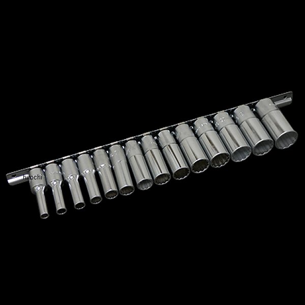 ジーニアスツールズ Genius Tools インチディープソケットセット 3/8差込角 12角 クローム 005971-NF WO店