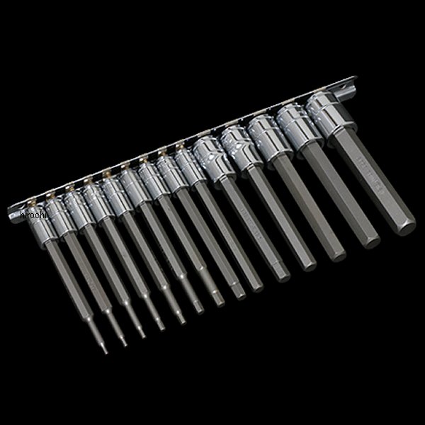 ジーニアスツールズ Genius Tools インチ六角ロングビットセット スチール 1/4、3/8差込角 005976-NF WO店