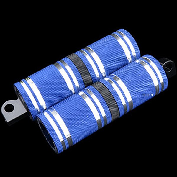 サイクルパイレーツ ファットフットペグロング 青 ブラックアクセント HDPG-4566BLB WO店