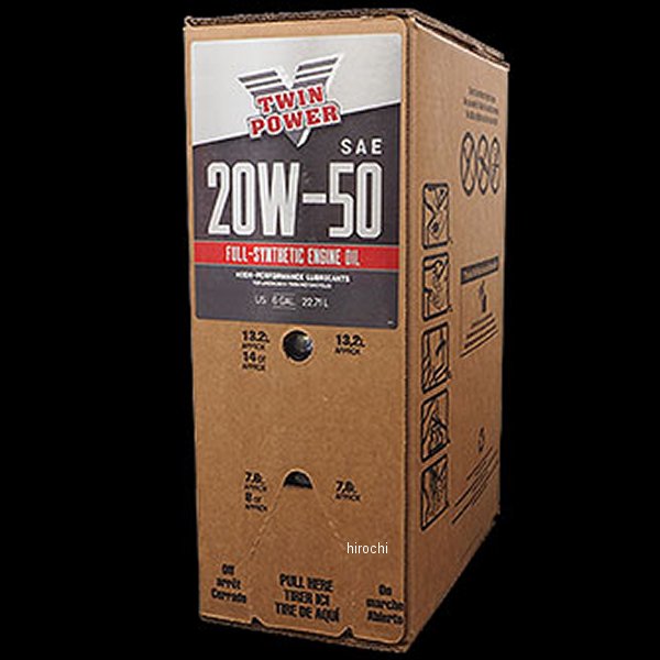 5箱 ツインパワー TWIN POWER SYNTHETIC MTPオイル 20W-50 6ガロン 025910