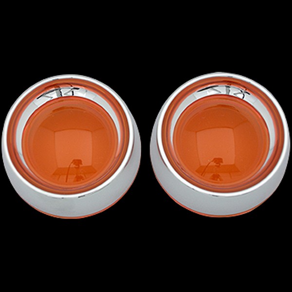 クリアキン Kuryakyn ディープディッシュ ウインカーベゼル オレンジレンズ 2108 WO店の通販は 7,519円