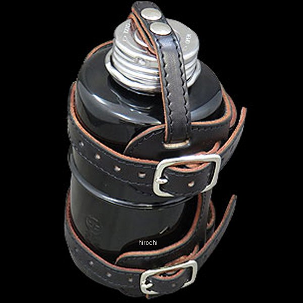 ラフテール Rough Tail グリースモンキー 本革ボトルホルダー 黒×シルバー 019873-NF WO店