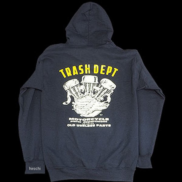 トラッシュデポ TRASHDEPT TRASH DEPT オリジナルジップパーカー ブラック M 026862-NF WO店