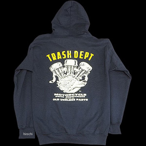トラッシュデポ TRASHDEPT TRASH DEPT オリジナルジップパーカー ブラック L 026863-NF WO店の通販は