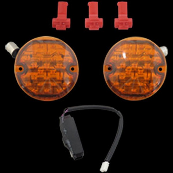 クリアキン Kuryakyn LED フロントターンシグナル アンバーレンズ 5440 WO店